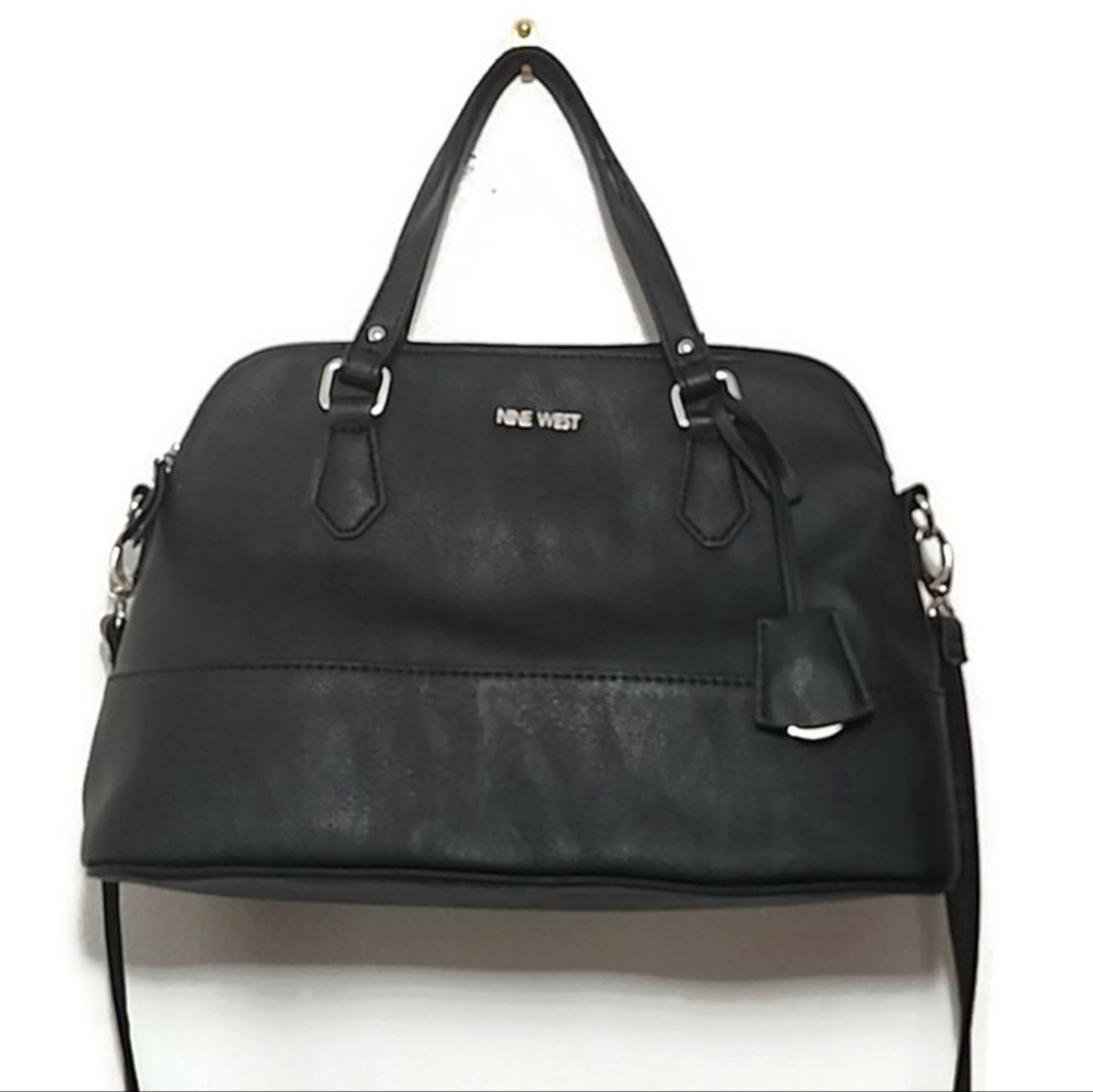 Nine West Black Handbag With Crossbody Strap